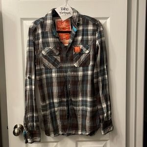 Superdry plaid shirt. Slim fit